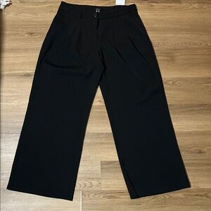 Women’s Forever 21 Black Wide-Leg Pants ~ XL